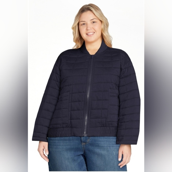 🔥NWT The Get Women’s XL Quilted Cropped Bomber Jacket - Picture 8 of 16